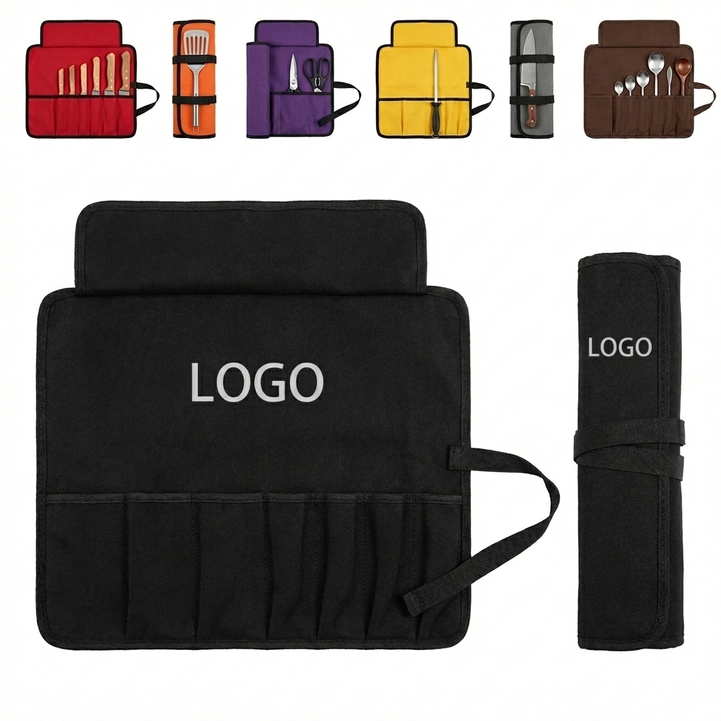Professional Chef's Knife Roll Bag: Durable 900D Oxford Tool Wrap for Culinary Knives