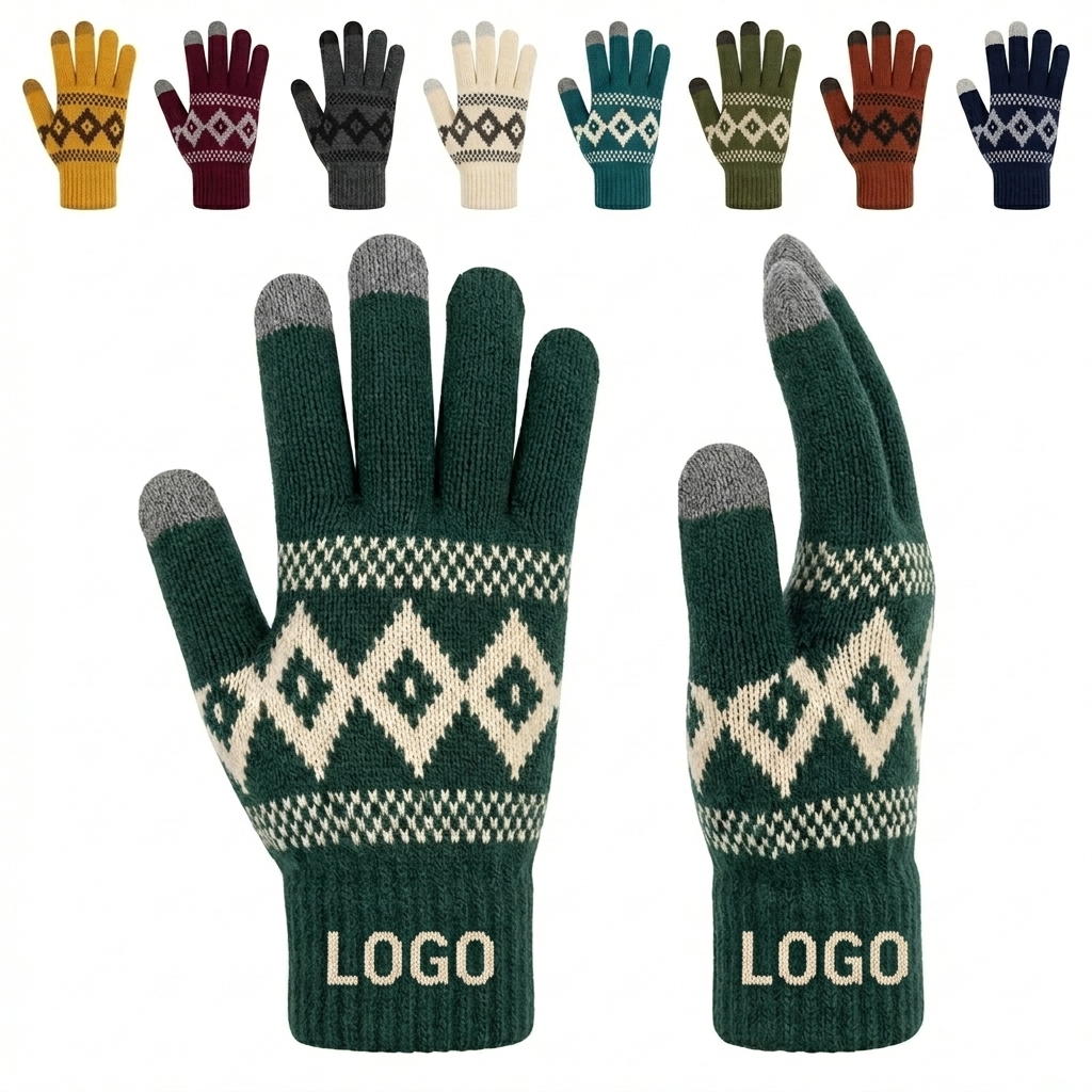 Winter Knit Touchscreen Gloves Compatible with All Devices