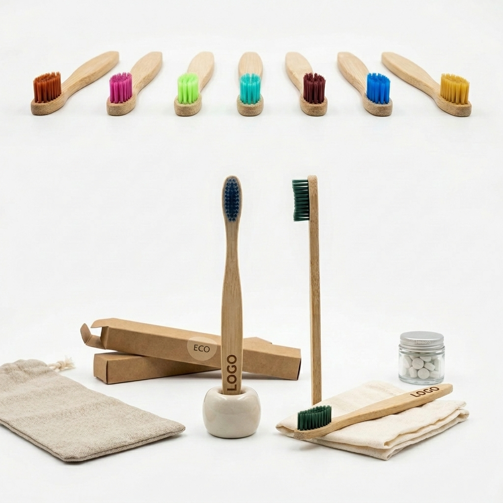 Natural Bamboo Handle Toothbrush for Gentle and Effective Cleaning
