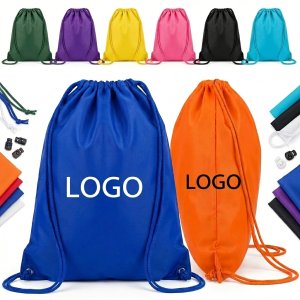 Durable Non-Woven Drawstring Backpack with Adjustable Straps