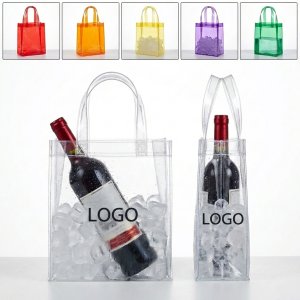 Durable Waterproof PVC Wine Carrier with Ice Compartment